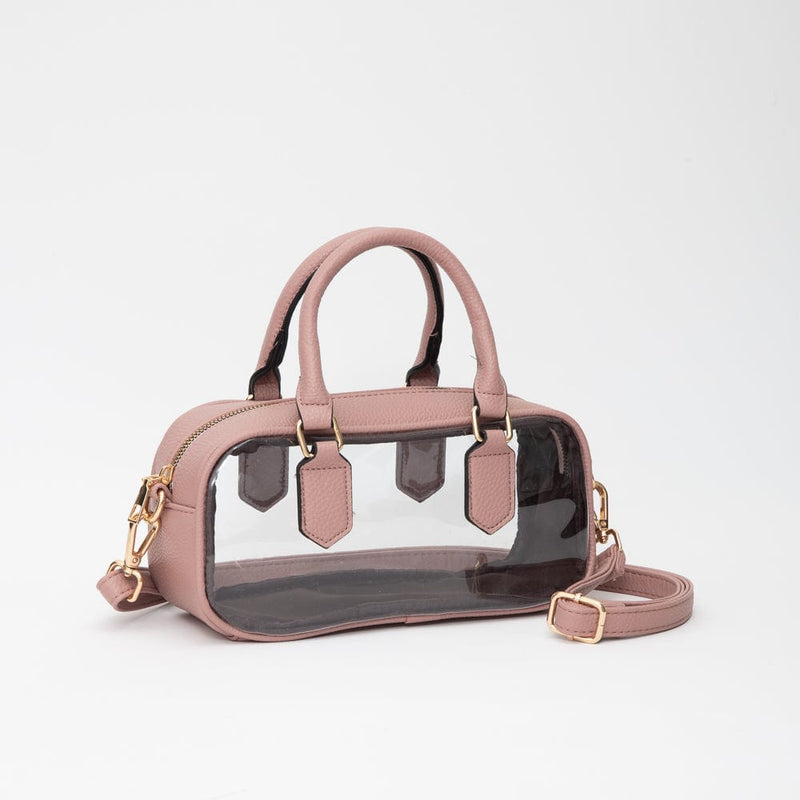 TG10774 Clear Wide Satchel/Crossbody Bag - MiMi Wholesale