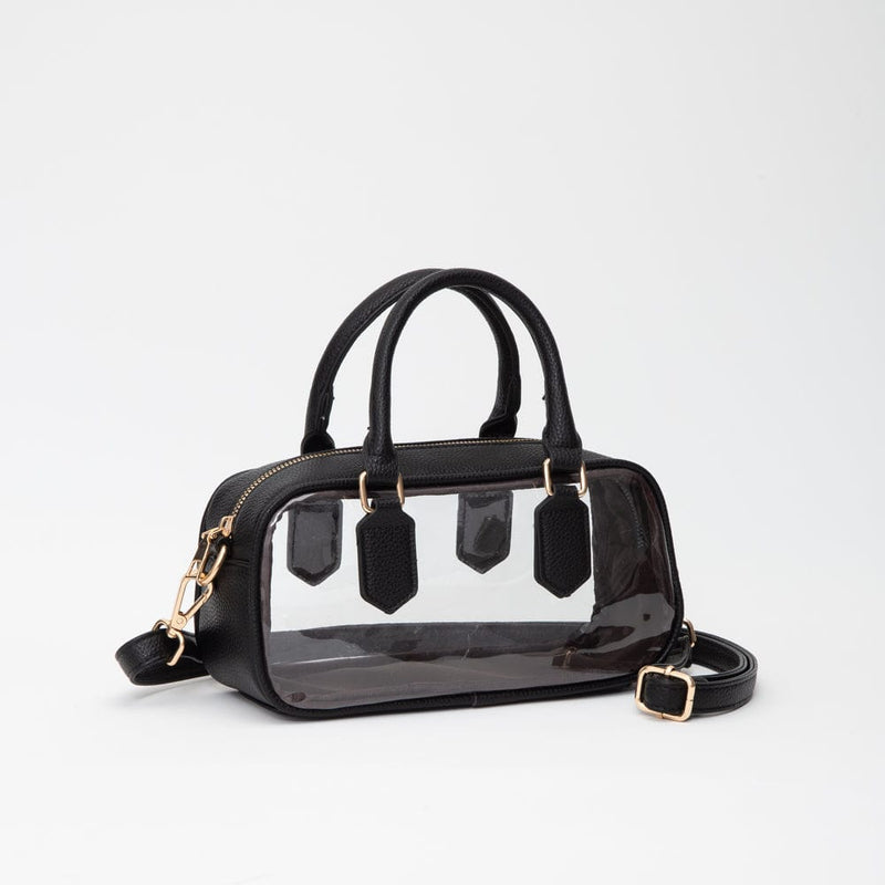 TG10774 Clear Wide Satchel/Crossbody Bag - MiMi Wholesale