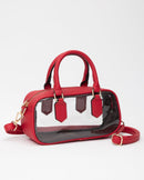 TG10774 Clear Wide Satchel/Crossbody Bag - MiMi Wholesale