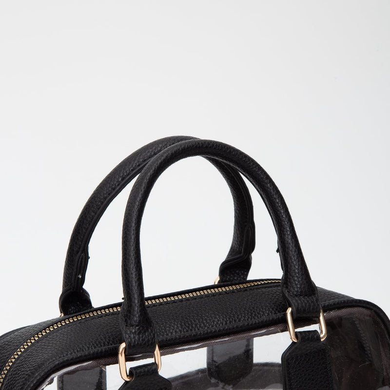 TG10774 Clear Wide Satchel/Crossbody Bag - MiMi Wholesale