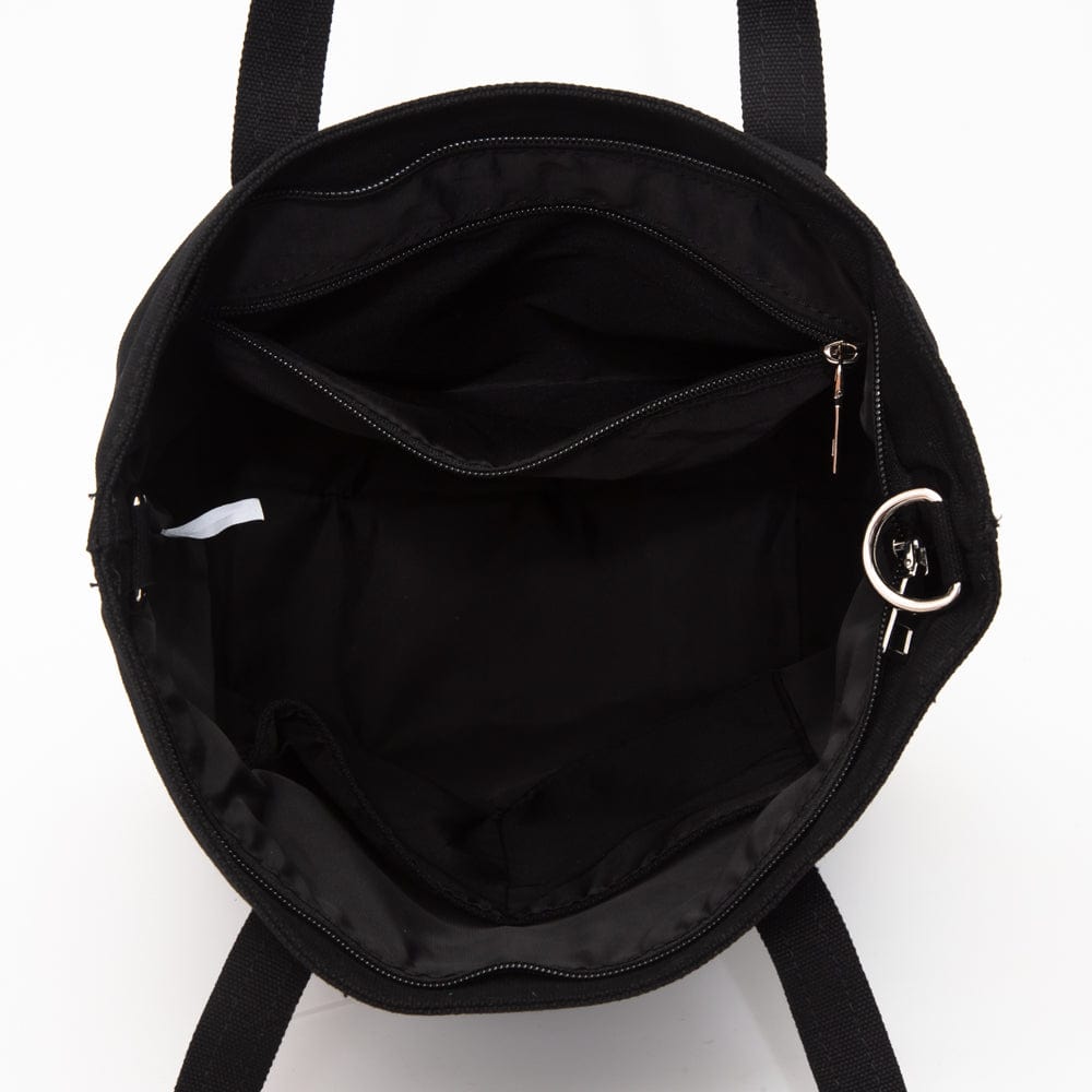 TG10812 Rhinestone Detail Canvas Tote Bag - MiMi Wholesale