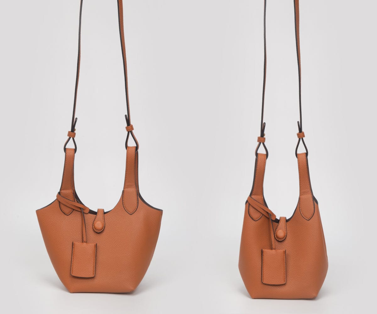 TG10827 Loren Bucket Tote Crossbody Bag - MiMi Wholesale