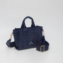 TG10862 Rhinestone Canvas Mini Tote/Crossbody Bag - MiMi Wholesale