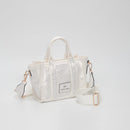 TG10862 Rhinestone Canvas Mini Tote/Crossbody Bag - MiMi Wholesale