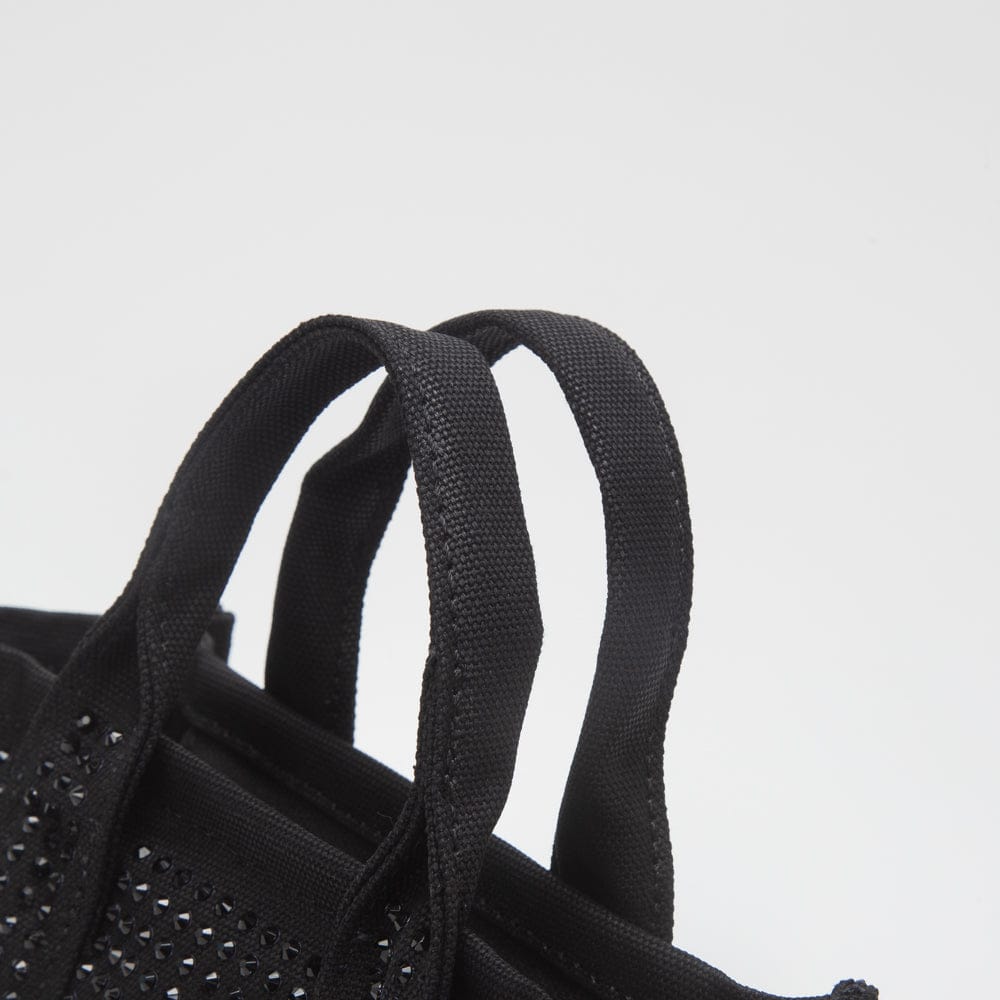 TG10862 Rhinestone Canvas Mini Tote/Crossbody Bag - MiMi Wholesale