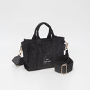 TG10862 Rhinestone Canvas Mini Tote/Crossbody Bag - MiMi Wholesale