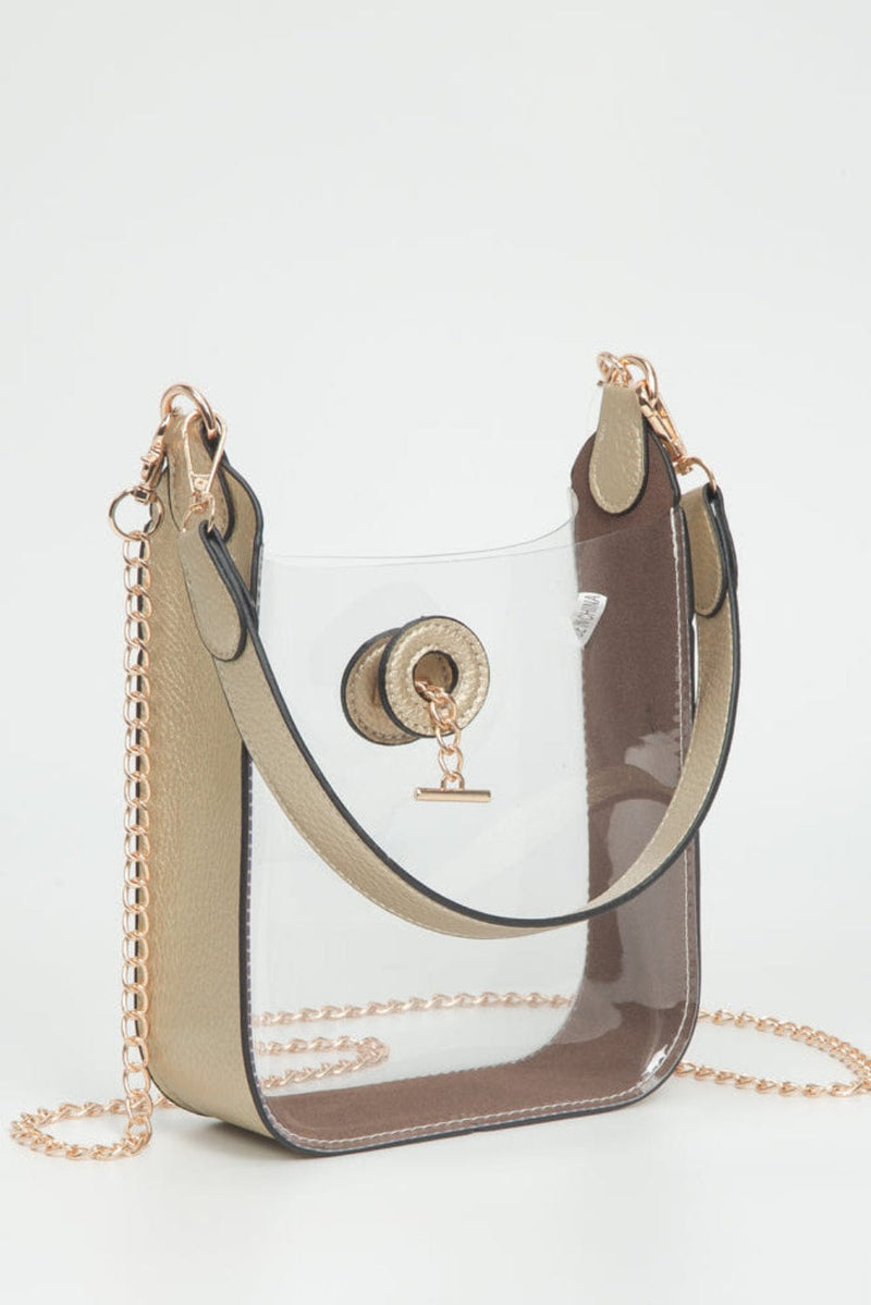 TG10863 Jaz Clear Gameday Bag With Chain Strap - MiMi Wholesale