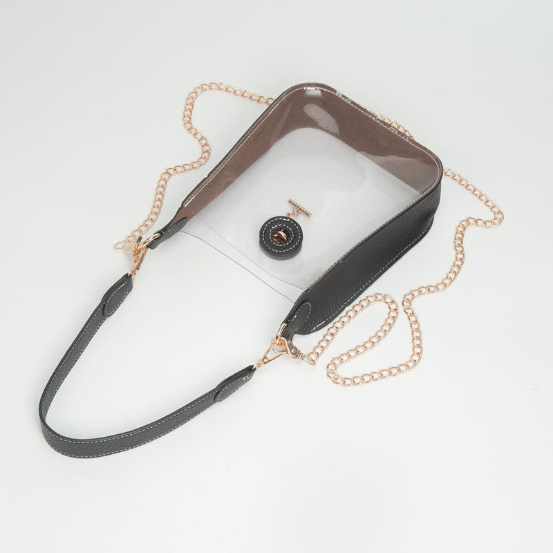 TG10863 Jaz Clear Gameday Bag With Chain Strap - MiMi Wholesale