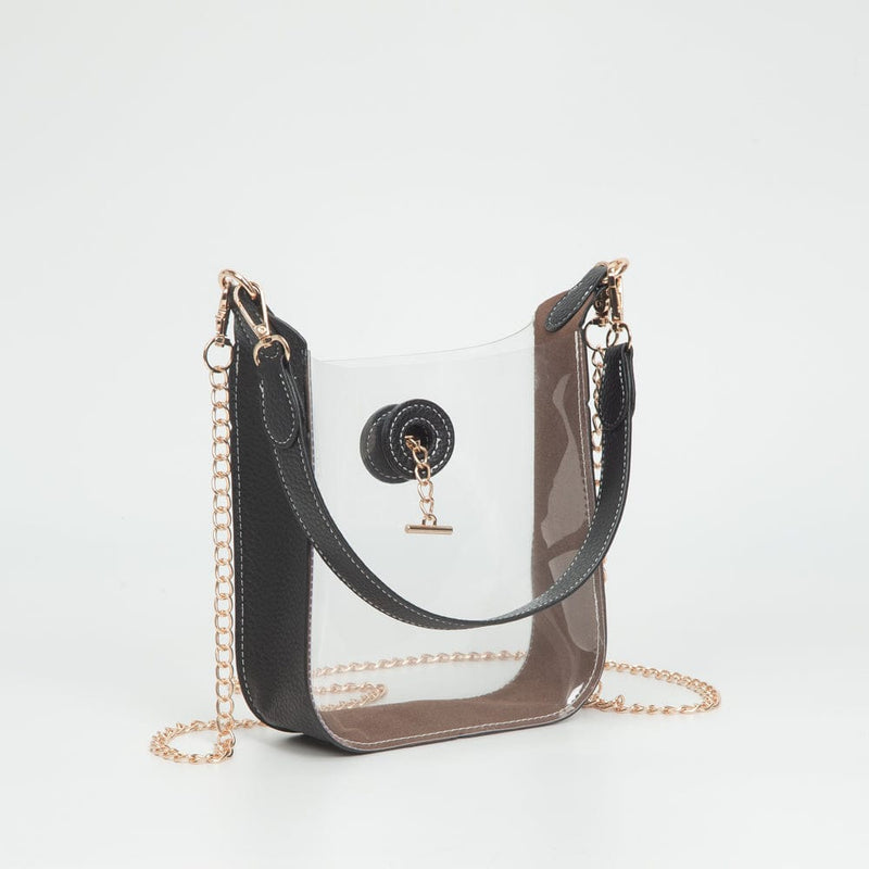 TG10863 Jaz Clear Gameday Bag With Chain Strap - MiMi Wholesale