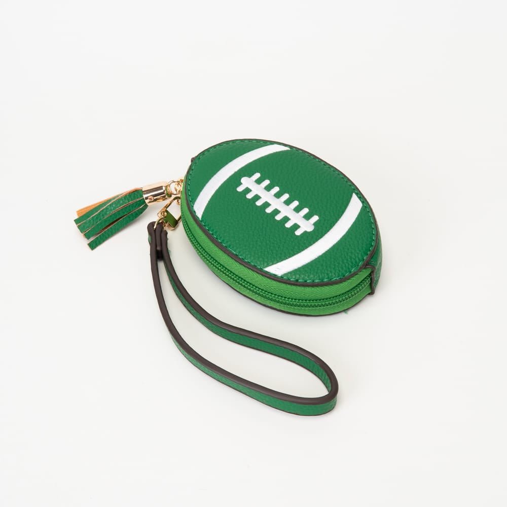 TG10875 Football Wristlet Coin Pouch with Tassel - MiMi Wholesale