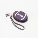 TG10875 Football Wristlet Coin Pouch with Tassel - MiMi Wholesale