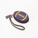 TG10875 Football Wristlet Coin Pouch with Tassel - MiMi Wholesale