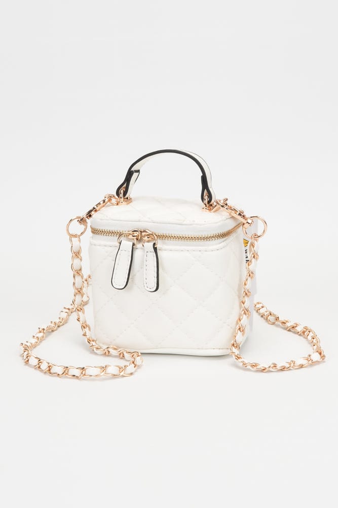 TG10877 Shelly Quilted Top Handle Mini Bag - MiMi Wholesale