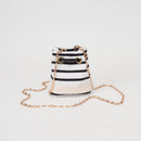TG10885 Lola Stripe Mini Bucket Crossbody Bag - MiMi Wholesale