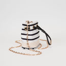 TG10885 Lola Stripe Mini Bucket Crossbody Bag - MiMi Wholesale