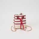 TG10885 Lola Stripe Mini Bucket Crossbody Bag - MiMi Wholesale