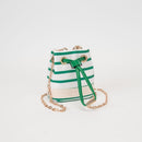 TG10885 Lola Stripe Mini Bucket Crossbody Bag - MiMi Wholesale
