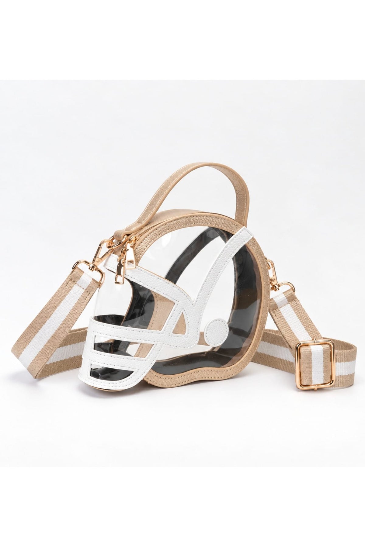 TG10902 Clear Gameday Football Helmet Satchel/Crossbody Bag - MiMi Wholesale