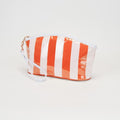 TG10907 Sylvia Stripe Glossy Makeup Bag with Wrist Strap - MiMi Wholesale