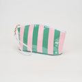 TG10907 Sylvia Stripe Glossy Makeup Bag with Wrist Strap