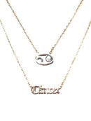 TN9085 Zodiac Sign and Name Necklace Set - MiMi Wholesale