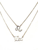 TN9085 Zodiac Sign and Name Necklace Set - MiMi Wholesale
