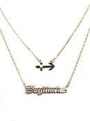 TN9085 Zodiac Sign and Name Necklace Set - MiMi Wholesale