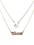 TN9085 Zodiac Sign and Name Necklace Set - MiMi Wholesale