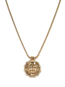 TN9113 Assorted 12 Piece Gold or Silver Zodiac Sign Medallion Necklace Pack - MiMi Wholesale