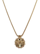 TN9113 Assorted 12 Piece Gold or Silver Zodiac Sign Medallion Necklace Pack - MiMi Wholesale