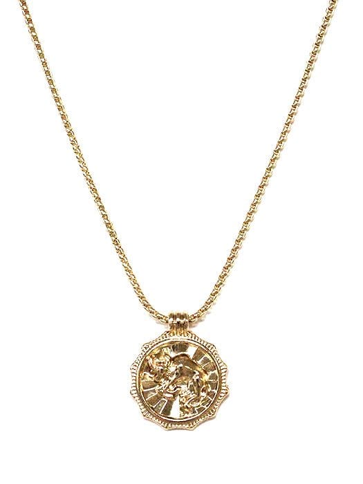 TN9113 Assorted 12 Piece Gold or Silver Zodiac Sign Medallion Necklace Pack - MiMi Wholesale