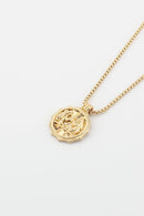 TN9113 Assorted 12 Piece Gold or Silver Zodiac Sign Medallion Necklace Pack - MiMi Wholesale