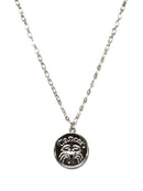 TN9114 Assorted 12 Piece Gold or Silver Zodiac Sign and Name Medallion Necklace Pack - MiMi Wholesale