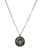 TN9114 Assorted 12 Piece Gold or Silver Zodiac Sign and Name Medallion Necklace Pack - MiMi Wholesale