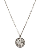 TN9114 Assorted 12 Piece Gold or Silver Zodiac Sign and Name Medallion Necklace Pack - MiMi Wholesale