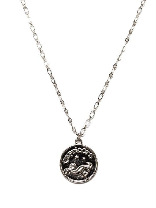 TN9114 Assorted 12 Piece Gold or Silver Zodiac Sign and Name Medallion Necklace Pack - MiMi Wholesale