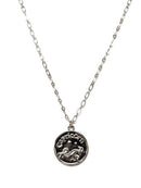 TN9114 Assorted 12 Piece Gold or Silver Zodiac Sign and Name Medallion Necklace Pack - MiMi Wholesale