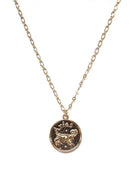 TN9114 Assorted 12 Piece Gold or Silver Zodiac Sign and Name Medallion Necklace Pack - MiMi Wholesale