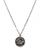 TN9114 Assorted 12 Piece Gold or Silver Zodiac Sign and Name Medallion Necklace Pack - MiMi Wholesale