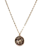 TN9114 Assorted 12 Piece Gold or Silver Zodiac Sign and Name Medallion Necklace Pack - MiMi Wholesale