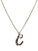 TN9117 Assorted 16 Piece Gold Pearl Initial Necklace Pack - MiMi Wholesale