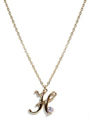 TN9118 Assorted 16 Piece Gold CZ Initial Necklace Pack - MiMi Wholesale