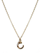 TN9118 Assorted 16 Piece Gold CZ Initial Necklace Pack - MiMi Wholesale