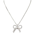 TN9229 CZ Ribbon Necklace - MiMi Wholesale