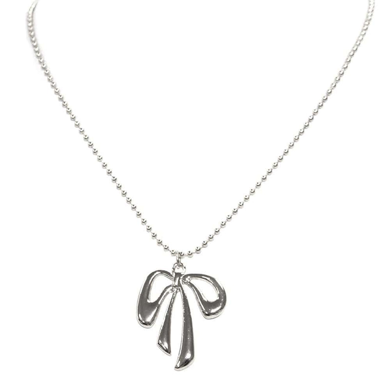 TN9234 Droopy Ribbon Necklace - MiMi Wholesale