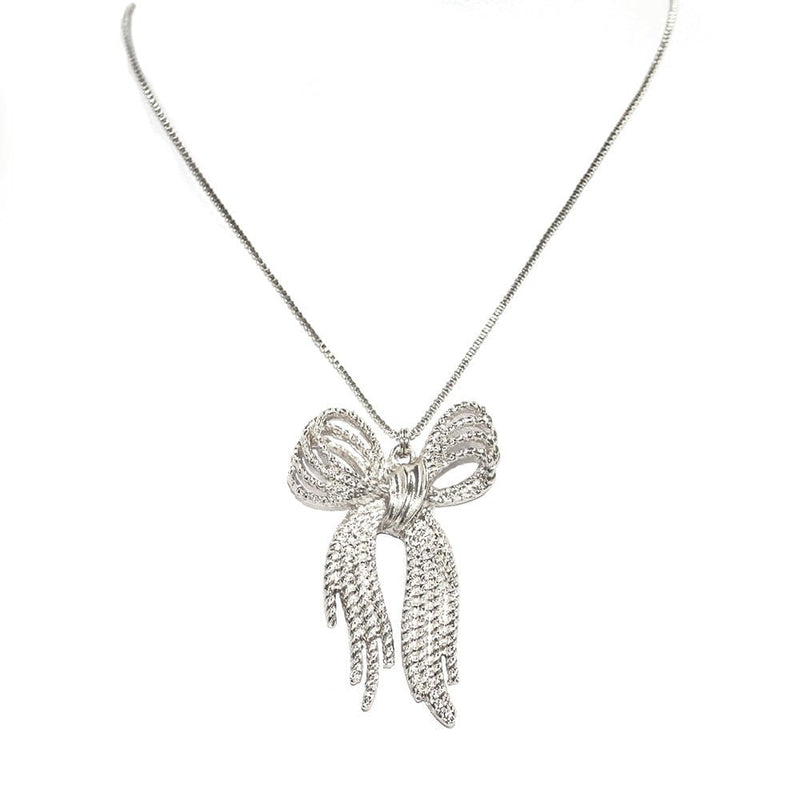 TN9236 Ornate Bow Necklace - MiMi Wholesale