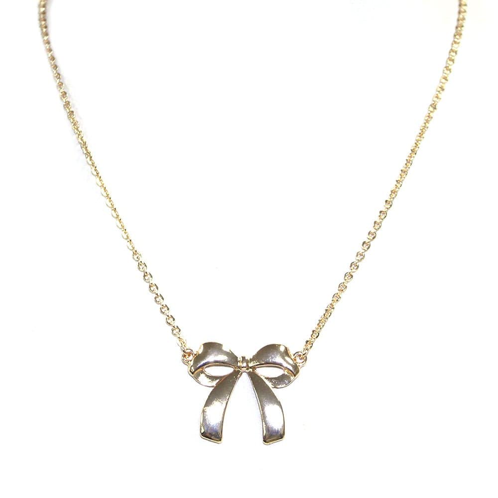 TN9238 Maddie Bow Necklace - MiMi Wholesale