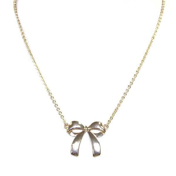 TN9238 Maddie Bow Necklace - MiMi Wholesale