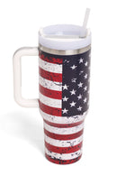 TUM815 American Flag 40 Oz Tumbler - MiMi Wholesale