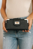 Turn Lock Crossbody Wallet - MiMi Wholesale